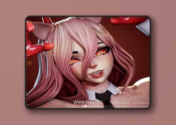 Hybris Studios – Power Pin-Up – 3D Print Model STL