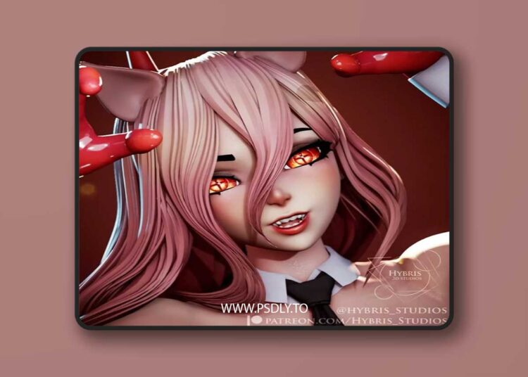 Hybris Studios – Power Pin-Up – 3D Print Model STL