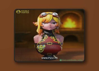 Kaela Kovalskia – Hololive Vtuber Bust Figure by Double Vertex 3D Print