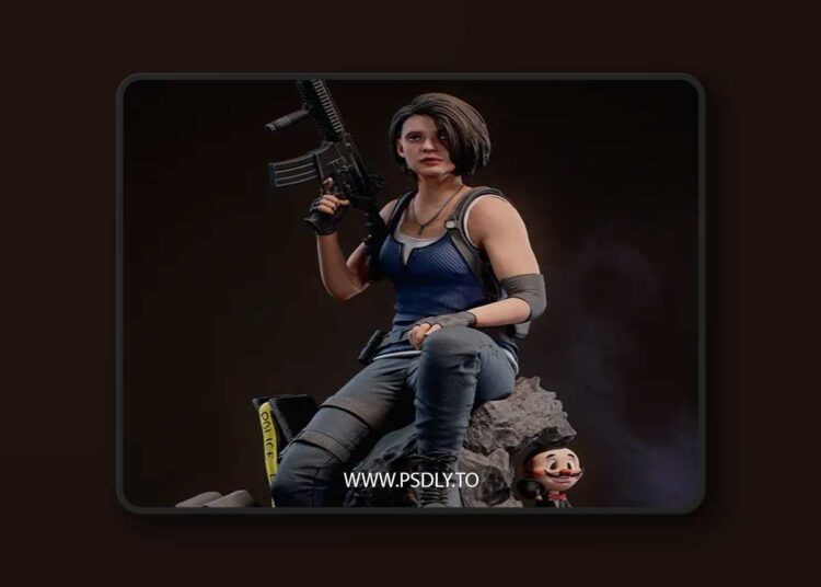 KcStudio – Jill Valentine – Resident Evil – 3D Print Model STL