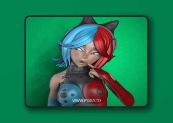 Lotus Studio – Gamer girl – 3D Print