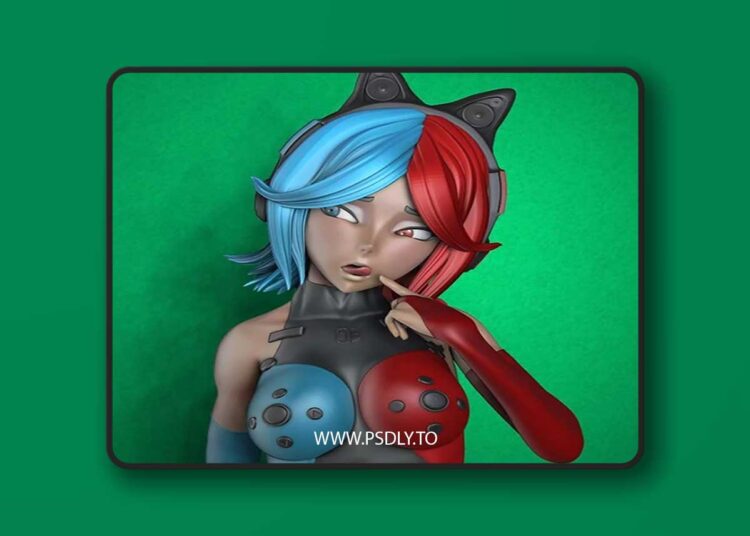 Lotus Studio – Gamer girl – 3D Print