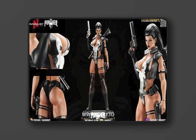 Nuskul Art – Punisher – Gender Bend Edition – 3D Print