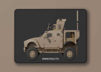 Oshkosh M-ATV Low-poly 3D Model Low-poly 3D Model