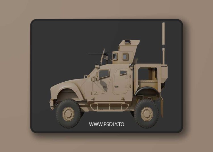Oshkosh M-ATV Low-poly 3D Model Low-poly 3D Model
