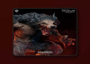 PolyMind Studio – Werewolf – 3D Print