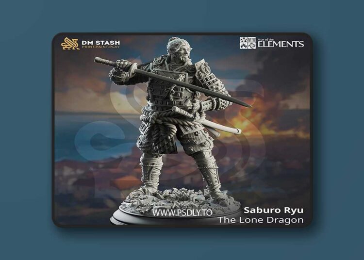 Saburo Ryu The Lone Dragon – 3D Print