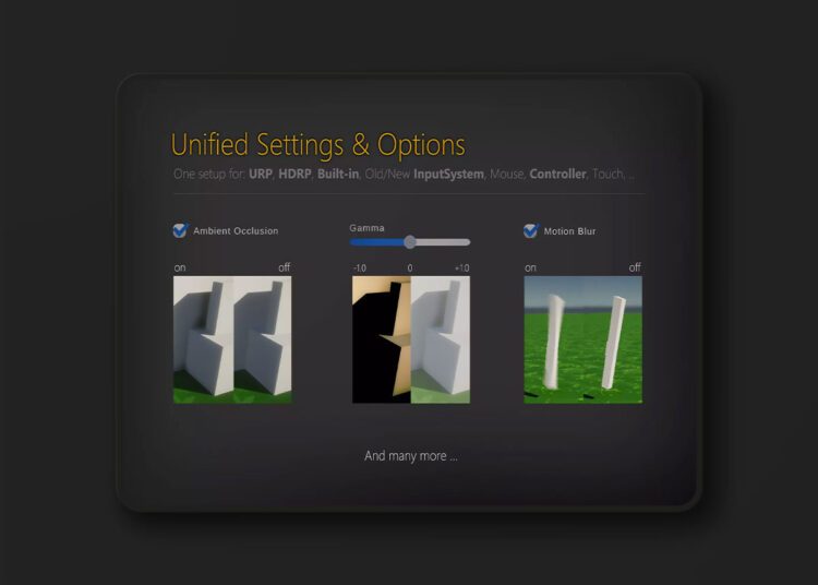 Settings & Game Options - Unified Menu v1.40