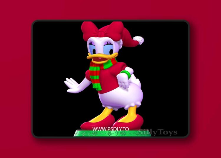 SillyToys – Daisy Duck Christmas – 3D Print