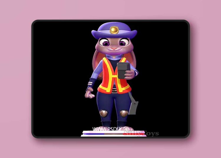 SillyToys – Judy Hopps Meter Maid Zootopia – 3D Print