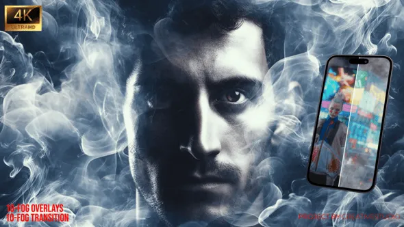 Videohive - Atmospheric Fog Transitions Realistic Smoke Overlay FX Pack in 4K - 58274592