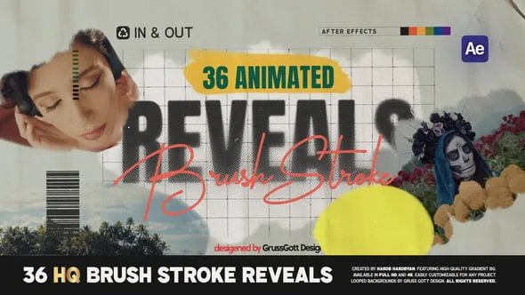 Brush Stroke Reveals - 58447146