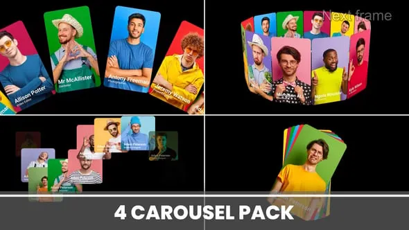 Videohive - Carousel Slides Pack - 58564406
