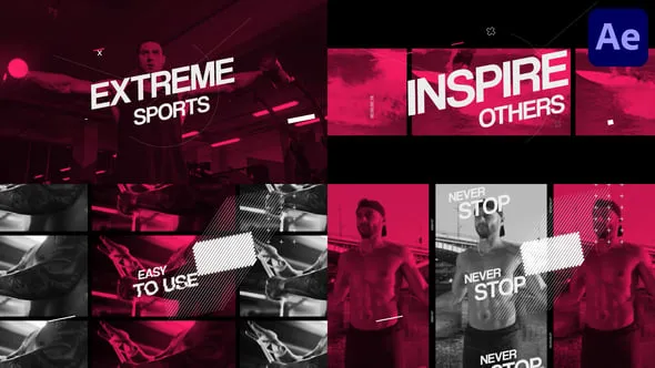 Videohive - Extreme Sport Slides for After Effects - 58479876