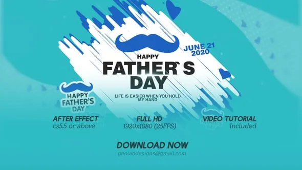 Videohive - Fathers Day Titles l Fathers Day Wishes l Fathers Day Template l World Best DAD l DAD Wishes - 27385509
