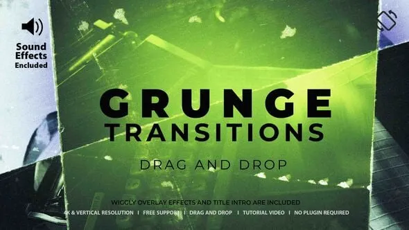 Videohive - Grunge Transitions - 58362500