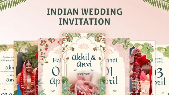 Indian Wedding Invitation - 58514412