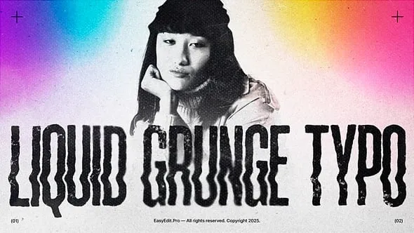 Liquid Grunge Typography - 58595270