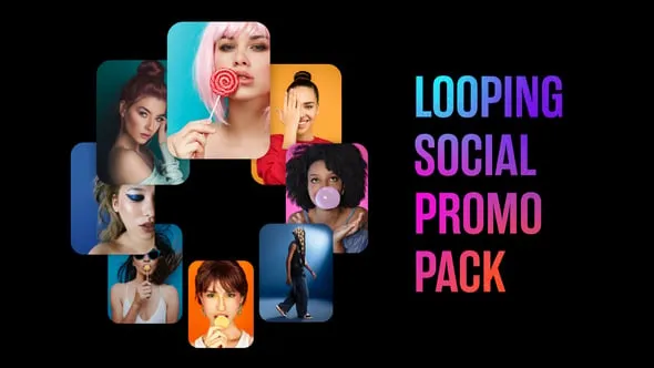 Videohive - Looping Social Promo Pack - 58343121