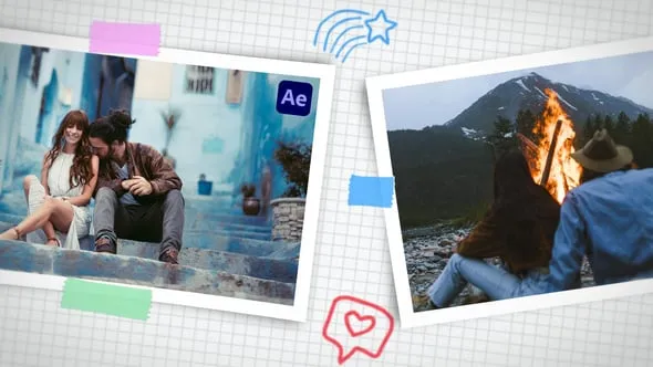 Scrapbook Tape Transitions for After Effects - 58578653