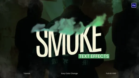 Videohive - Smoke Text Animation - 58310504