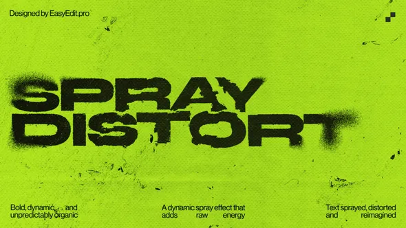 Videohive - Spray Distort Typography - 58388416