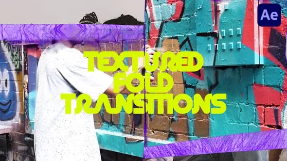 Videohive - Textured Fold Transitions - 58608580