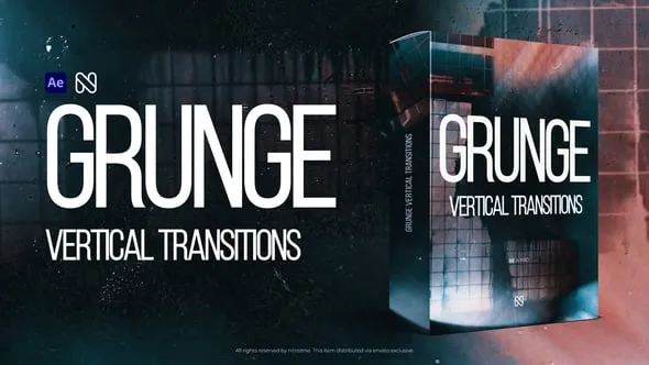 Videohive - Vertical Grunge Transitions - TikTok, Reels, Shorts, Stories - 58642209