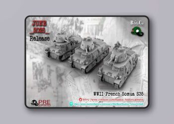 WWII French Somua S35 – 3D Print Model STL
