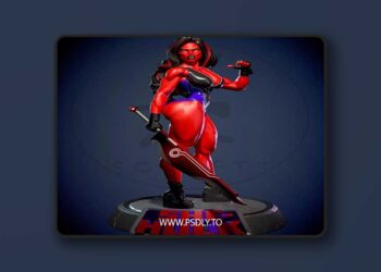 Yan-H – Marvel – She-Hulk (Red) – 3D Print