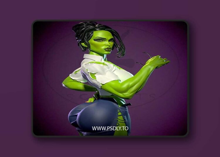 Yan-H – Marvel – She-Hulk – 3D Print