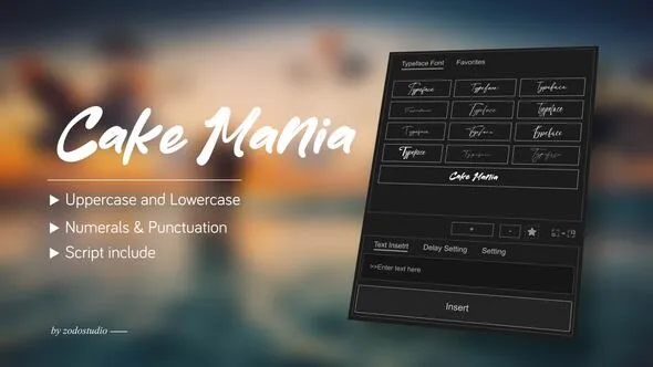 Videohive - Animated Typeface - Cake Mania - 58371636