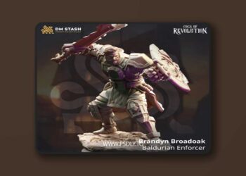 Brandyn Broadoak – Baldurian Enforcer – 3D Print Model