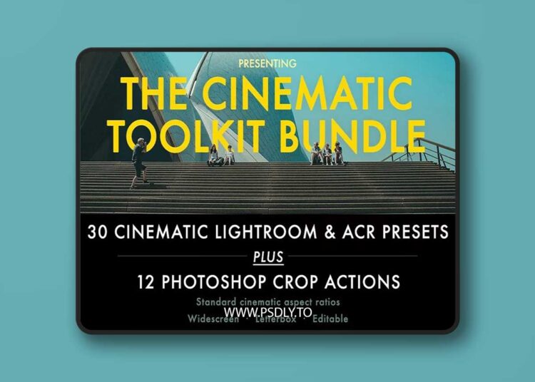 DesignBundles - Cinematic Aspect Ratio PS Action & Lightroom Presets