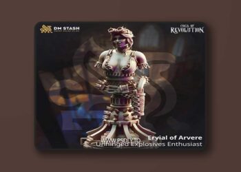 Eryial of Arvere – Unhinged Explosives Enthusiast Bust – 3D Print