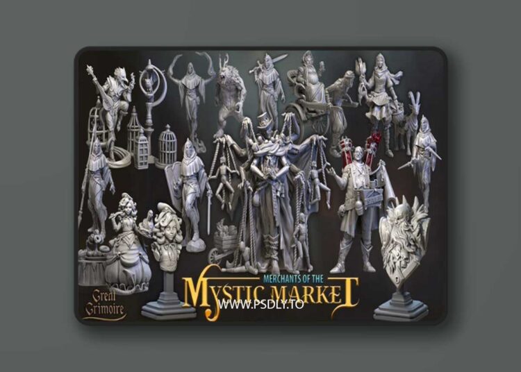 Great Grimoire – Merchants of the Mystic Market – 3D Print