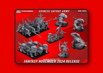 Kyoushuneko Miniatures – November 2024 Fantasy Release – Chinese Cathay Army – 3D Print Model