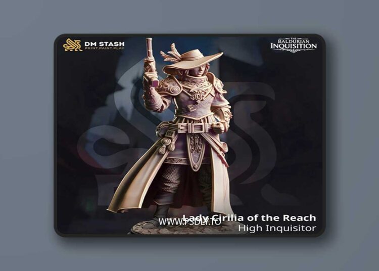 Lady Cirilia of the Reach – High Inquisitor – 3D Print