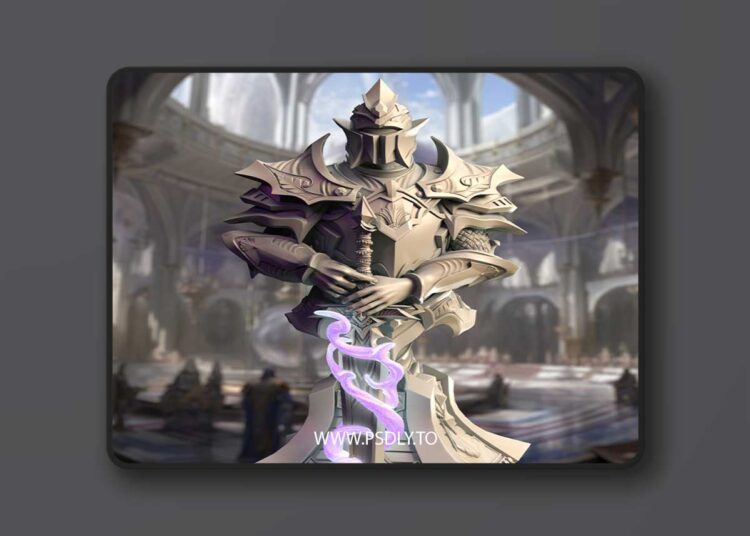 Teverys – Arcane Paladin Bust – 3D Print