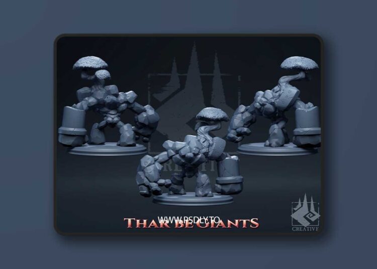 Thar Be Giants – Crag The Stone Golem – 3D Print