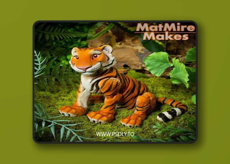 Tiger articulated figure 3D Print 3D Model