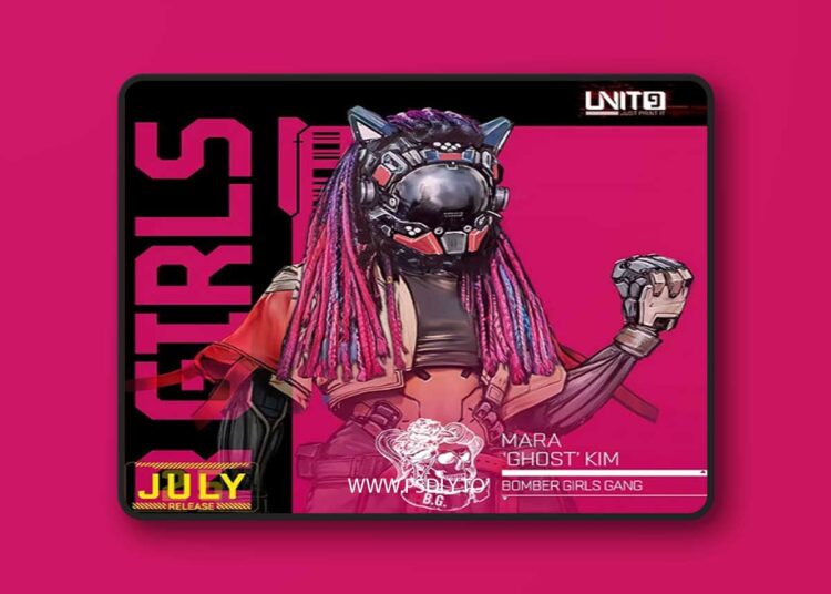 Unit9 – Bomber Girls Gang – Mara Ghost Kim – 3D Print