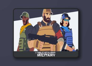 Unlit Stylized Military Characters (4.26+)