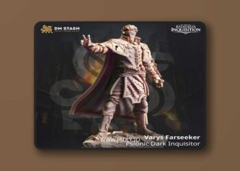 Varys Farseeker – Psionic Dark Inquisitor – 3D Print