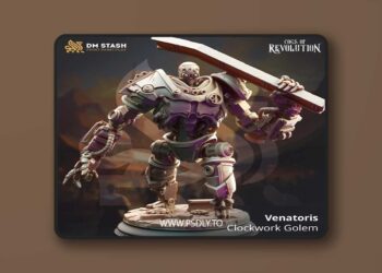 Venatoris – Clockwork Golem – 3D Print