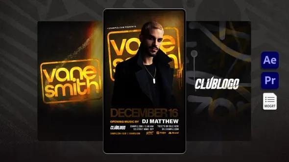 Videohive - Animated Nightclub Flyer Template - 58790045