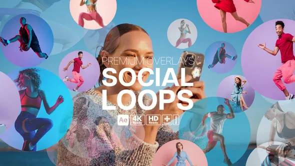 Premium Overlays Social Loops - 58794197