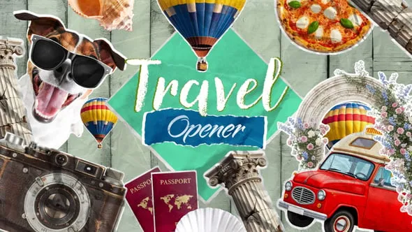 Videohive - Travel Stop Motion Opener - 58793346