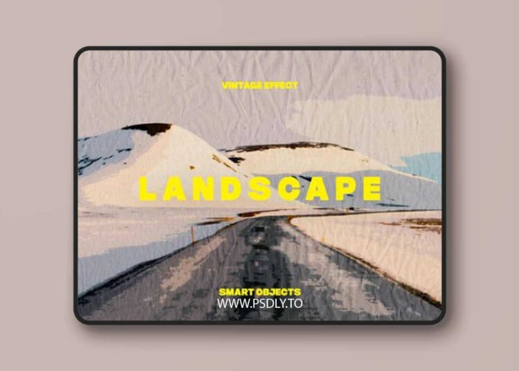 Vintage Landscape Photo Effect for Photoshop